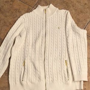 LAUREN RALP LAUREN PLUS ZIP SWEATER 2X 120.00